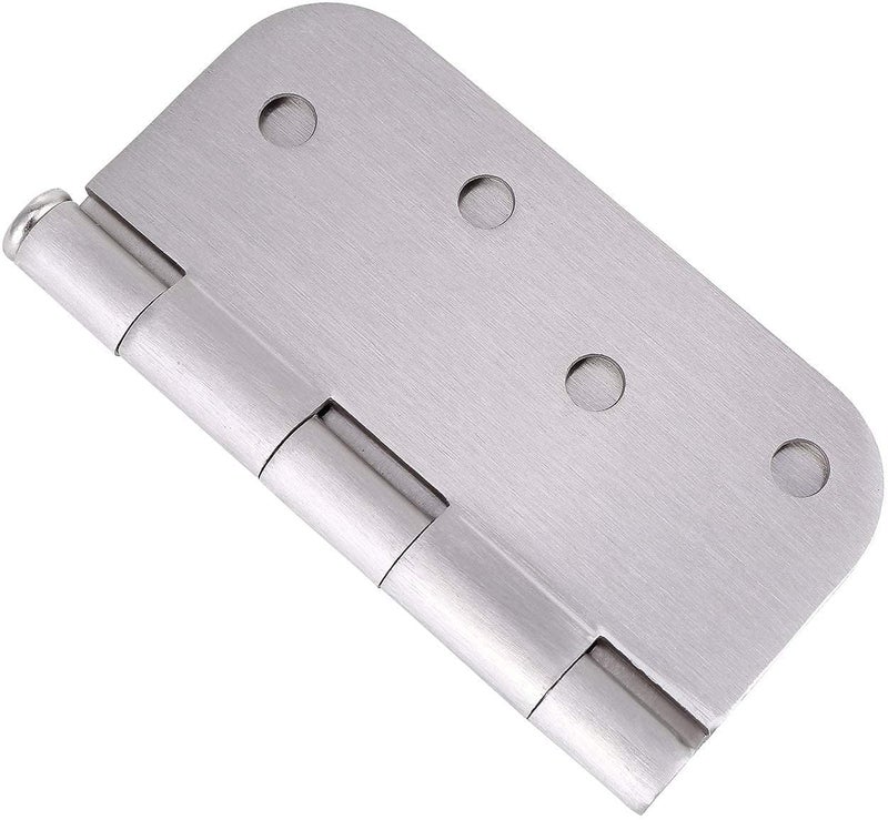Stylever 18 Pack, Residential and Commercial Door Hinges 4 Inch Satin Nickel Finish Reversible Hinges, 5/8" Radius Corner, Exterior & Interior Door Hinge for Entryway, Patio and More - Image 5